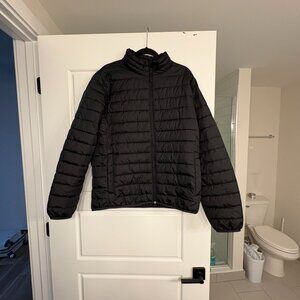 GAP Cold Control Puffer Down Winter Jacket Full Zip Black Large Outdoor